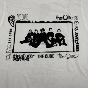 The Cure Logos Two-Sided Womens 2XL White T-Shirt New